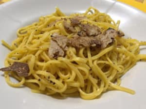 le ricette con il tartufo. I tagliolini al tartufo 